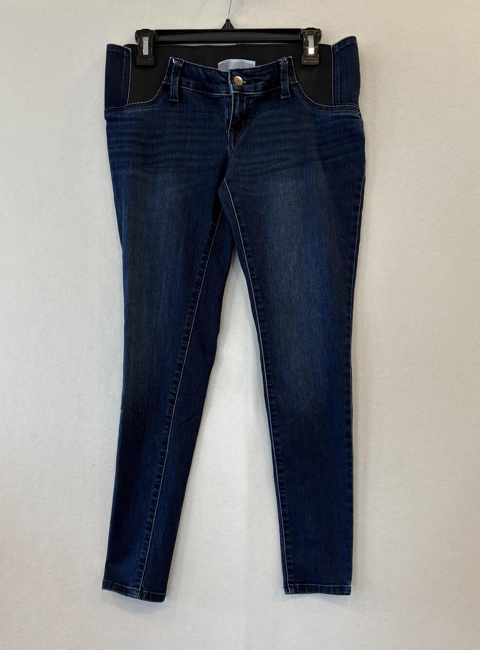 Isabel Maternity Skinny Jeans Womens 2/26R Blue Dark Wash Stretch Denim